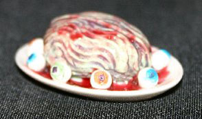 Dollhouse Miniature Brain Platter Green